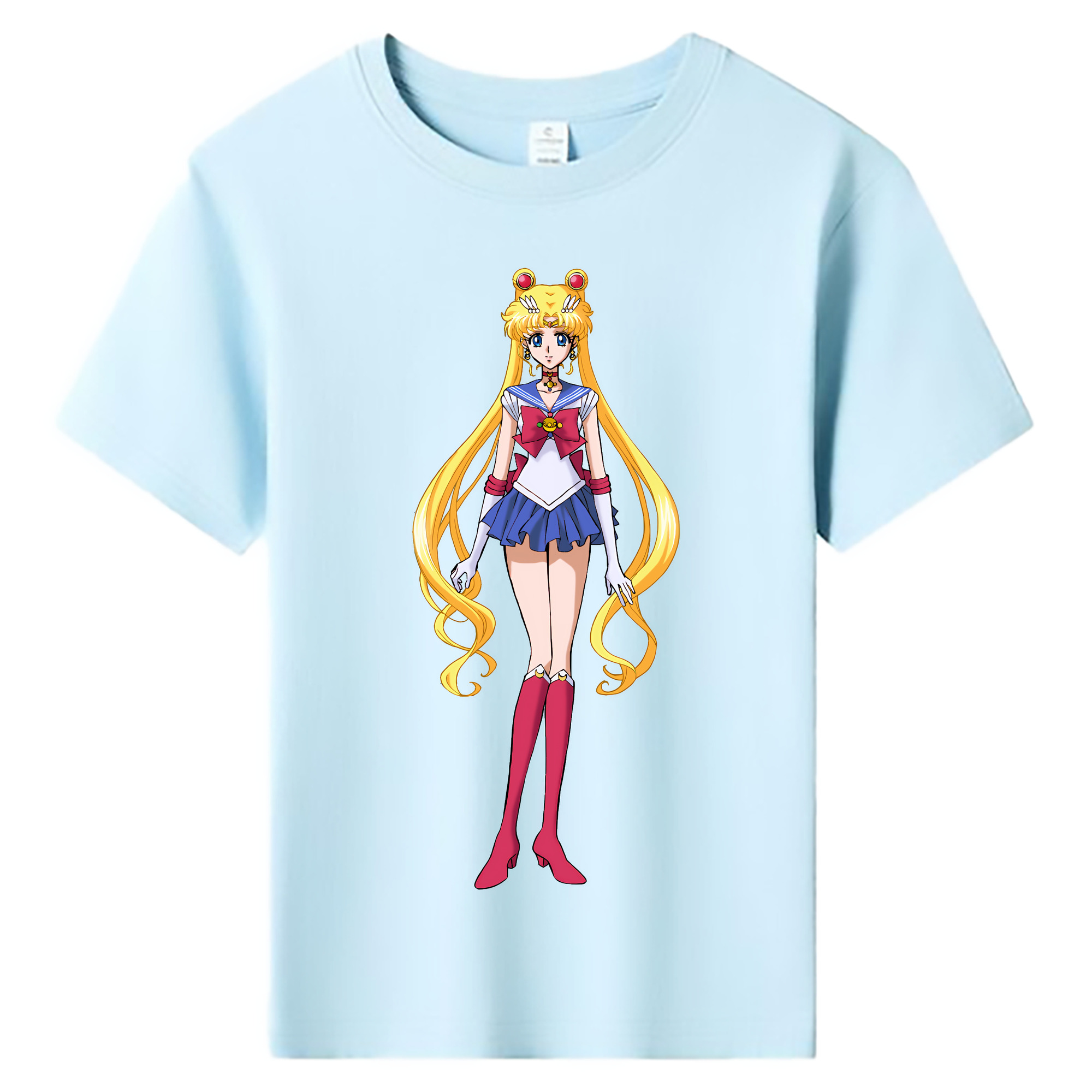 （画像用） 美少女戦士セーラームーン 月野 うさぎ つきの うさぎ Sailor Moon Tsukino Usagi 綿100％キッズTシャツ（フロントプリント）